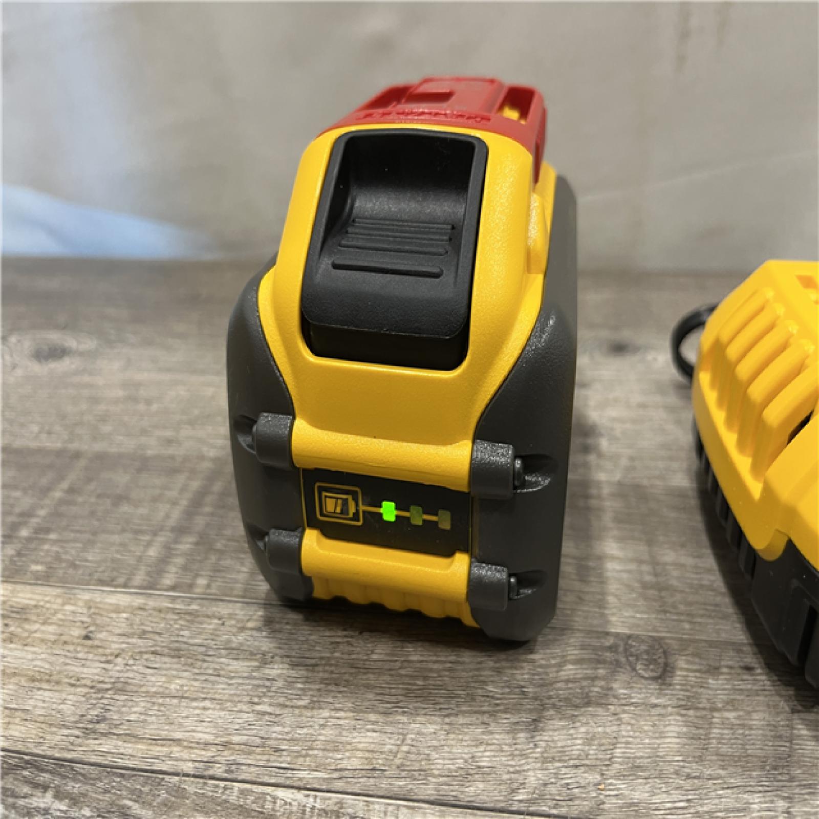 AS-IS DEWALT 20V/60V MAX FLEXVOLT Lithium-Ion 9.0Ah Battery and Charger Starter Kit