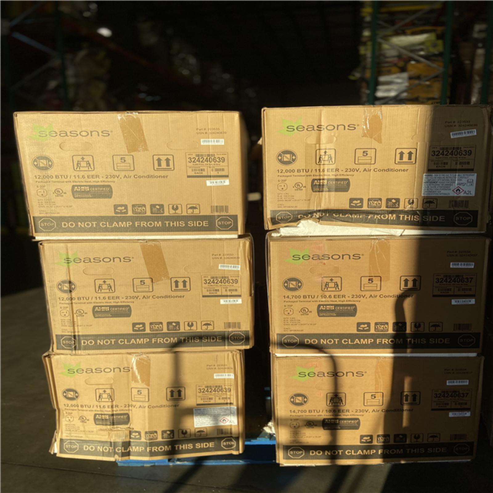 DALLAS LOCATION - MIXED AC UNIT PALLET (6 UNITS)