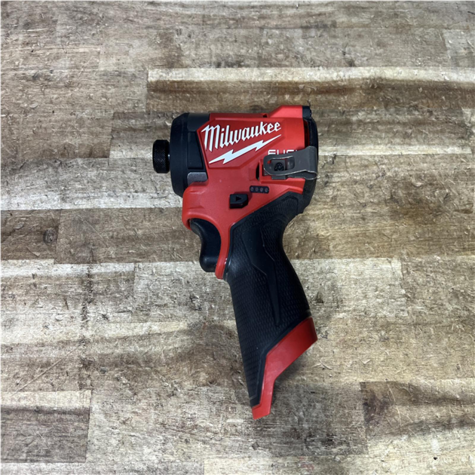 Houston Location AS-IS Milwaukee FUEL 12V Lithium-Ion Brushless Cordless 1/4 in. Hex Impact Driver (Tool-Only)