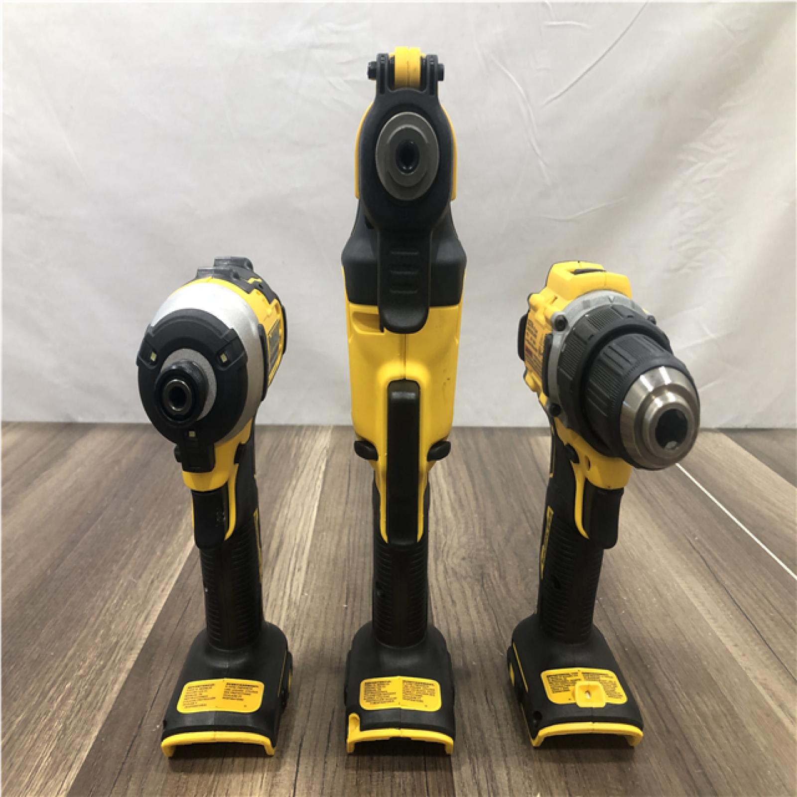 AS-IS DEWALT ATOMIC 20-Volt Lithium-Ion Cordless Brushless (4-Tool) Combo Kit