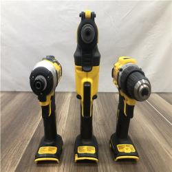 AS-IS DEWALT ATOMIC 20-Volt Lithium-Ion Cordless Brushless (4-Tool) Combo Kit