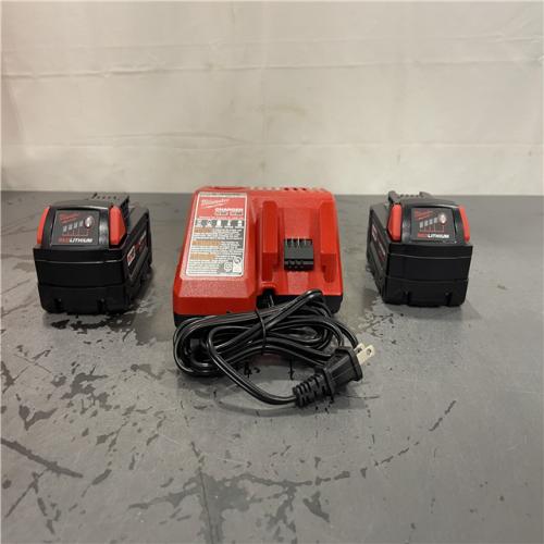 AS-IS- M18 18-Volt Lithium-Ion XC Starter Kit with Two 5.0Ah Batteries and Charger