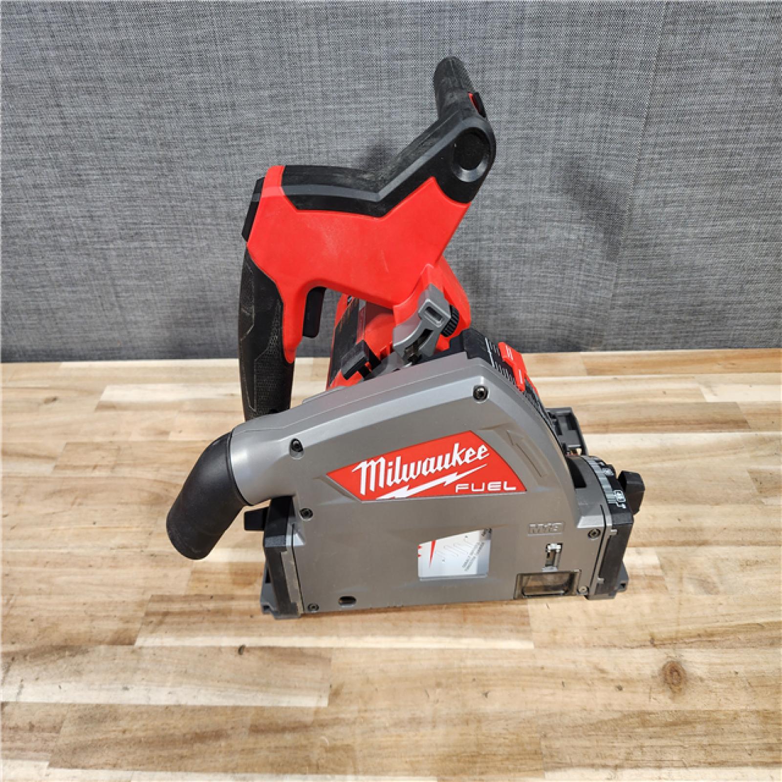 HOUSTON LOCATION - AS-IS Milwaukee  FUEL 18V Lithium-Ion Cordless Brushless 6-1/2 in. Plunge Cut Track Saw (Tool-Only)