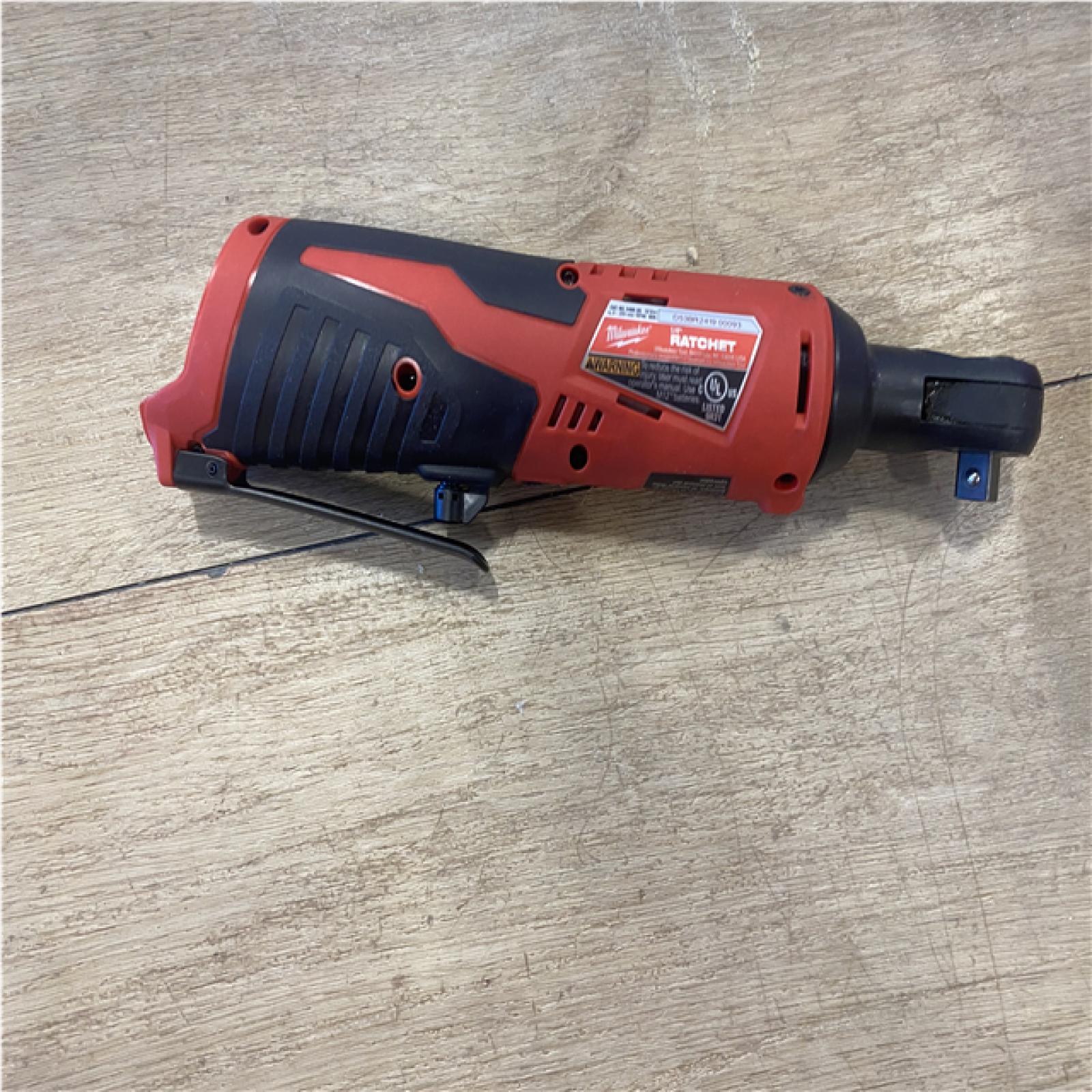 AS-IS Milwaukee 12V Lithium-Ion Cordless 3/8 in. Ratchet (Tool-Only)