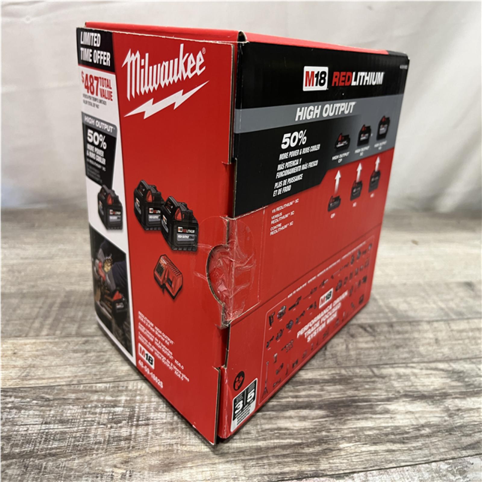 NEW - Milwaukee 18-Volt Lithium-Ion High Output Starter Kit
