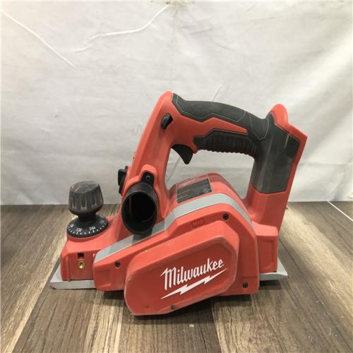 AS-IS Milwaukee M18 18V Lithium-Ion Cordless 3-1/4 in. Planer (Tool-Only)