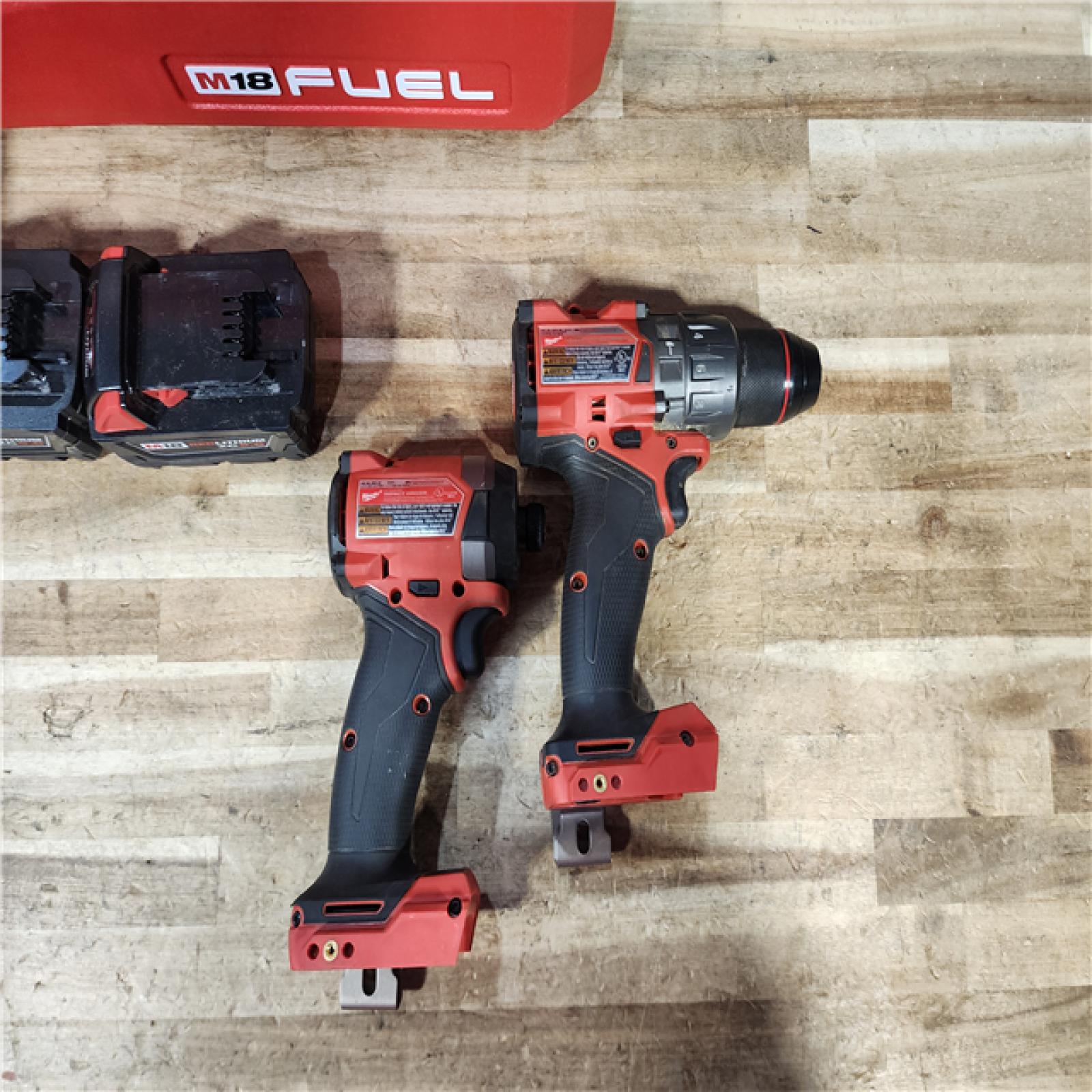 HOUSTON LOCATION - AS - IS Milwaukee FUEL 18V Lithium-Ion Brushless Cordless Hammer Drill and Impact Driver Combo Kit