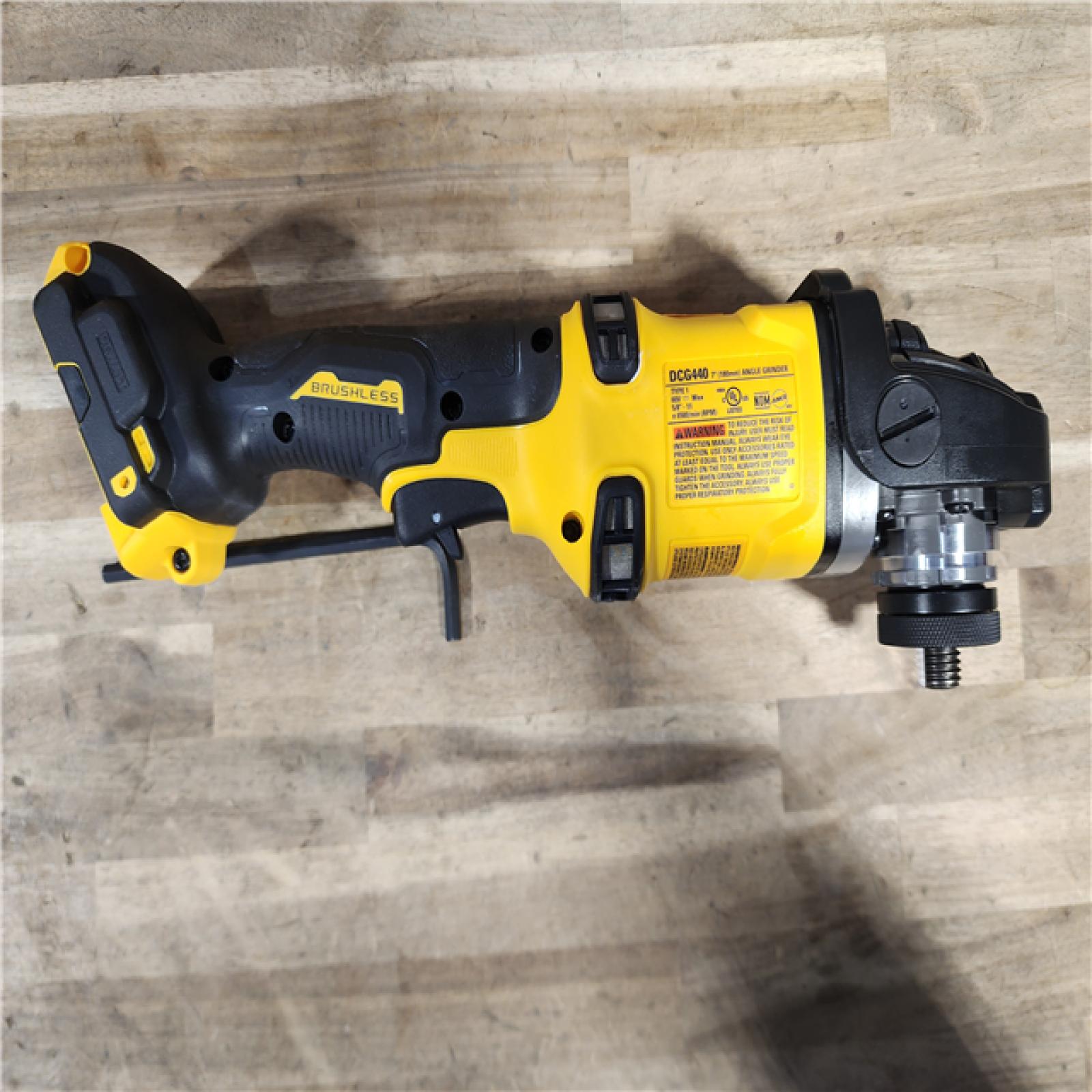 HOUSTON LOCATION - AS-IS (APPEARS LIKE NEW) DeWalt 60V MAX Brushless Cordless 7 In. Angle Grinder (Tool Only)