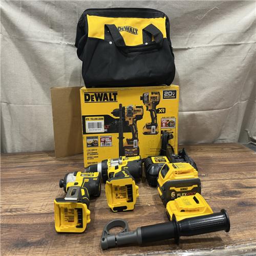 AS-IS DEWALT 20V MAX Cordless Brushless Hammer Drill/Driver 2 Tool Combo Kit with FLEXVOLT ADVANTAGE