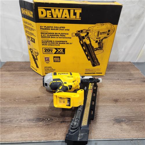AS-IS DEWALT  21-Degree 3-1/4 Plastic Collated 20V MAX Cordless Framing Nailer (Tool Only)