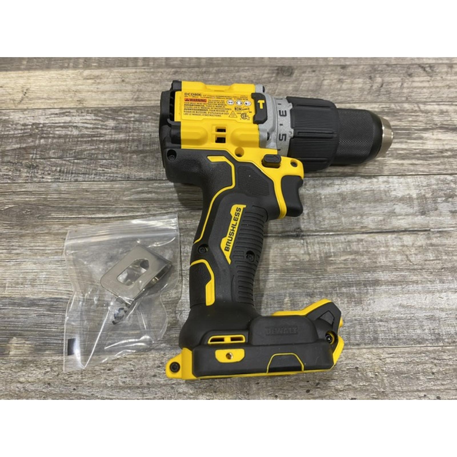 AS-IS DEWALT 20V XR Brushless Cordless 1/2 in. Hammer Drill (Tool-Only)