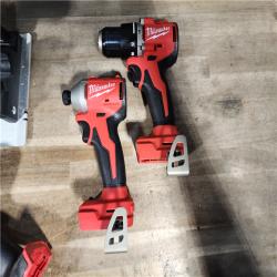 HOUSTON LOCATION - AS-IS Milwaukee M18 Cordless Brushless 4 Tool Combo Kit