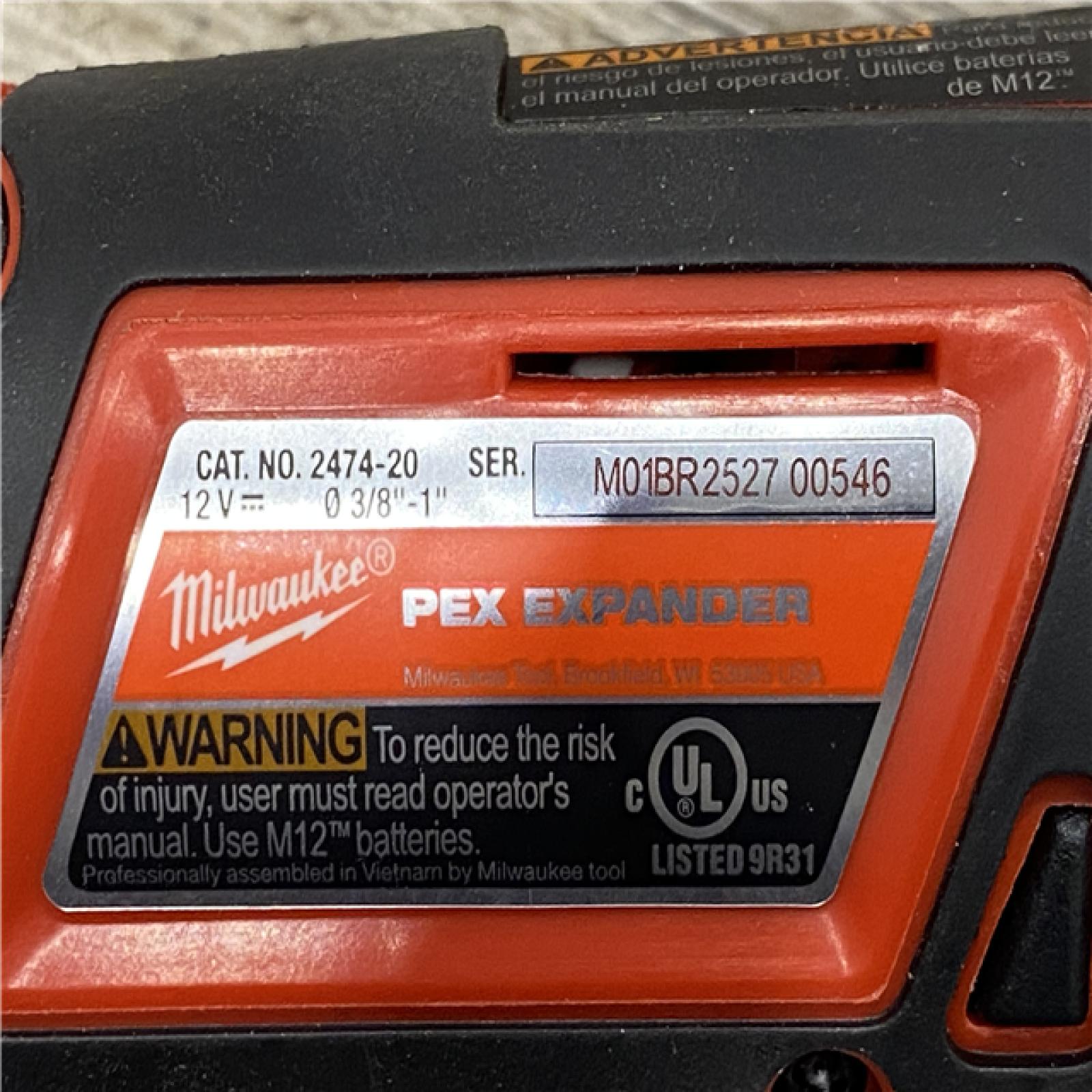 AS-IS Milwaukee 12-Volt Lithium-Ion Cordless ProPEX Expansion Tool Kit