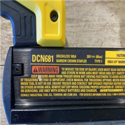 AS-IS DEWALT Cordless 18-Gauge Narrow Crown Stapler (Tool Only)
