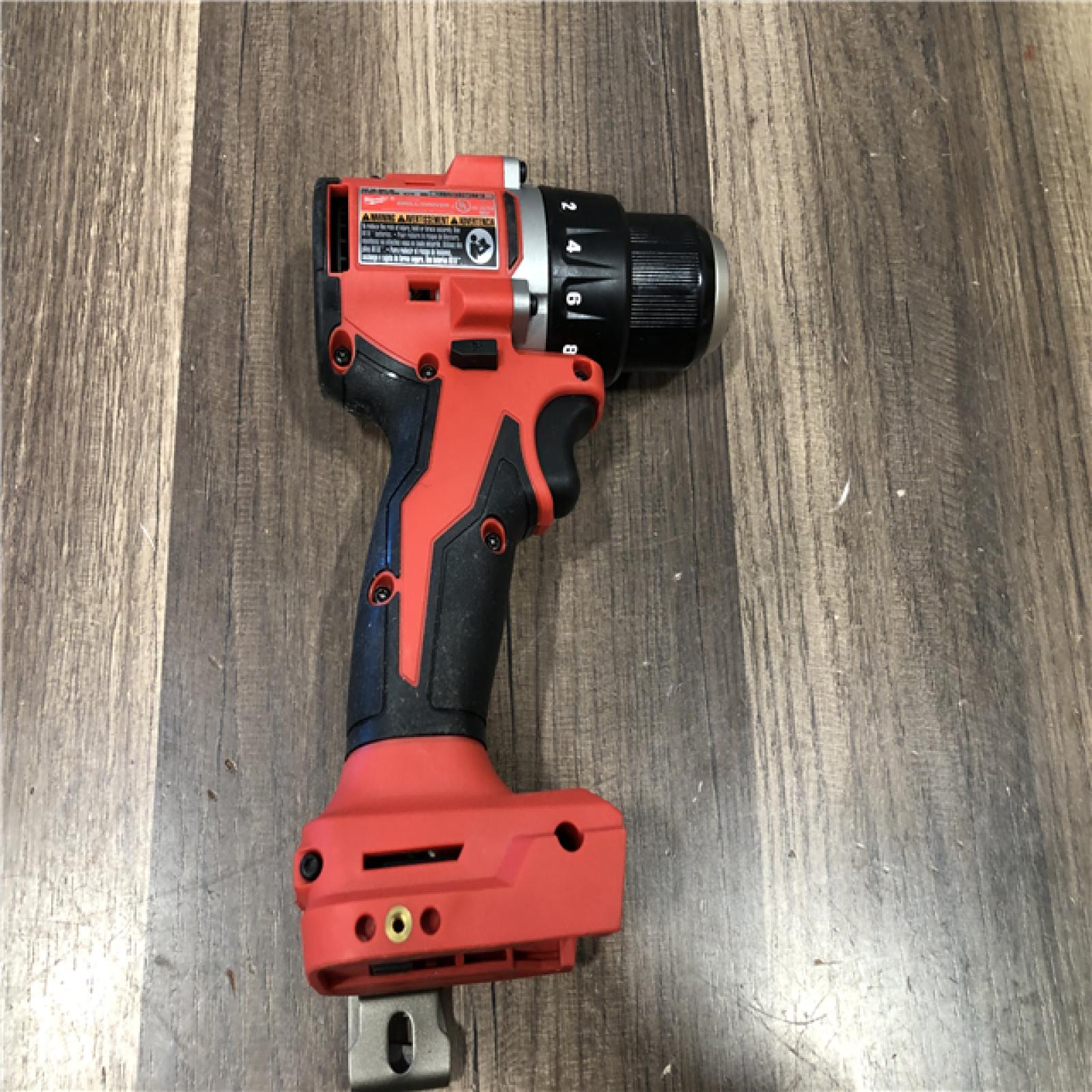 AS-IS Milwaukee 18V Lithium-Ion Brushless Cordless 1/2 in. Compact Drill/Driver (Tool-Only)
