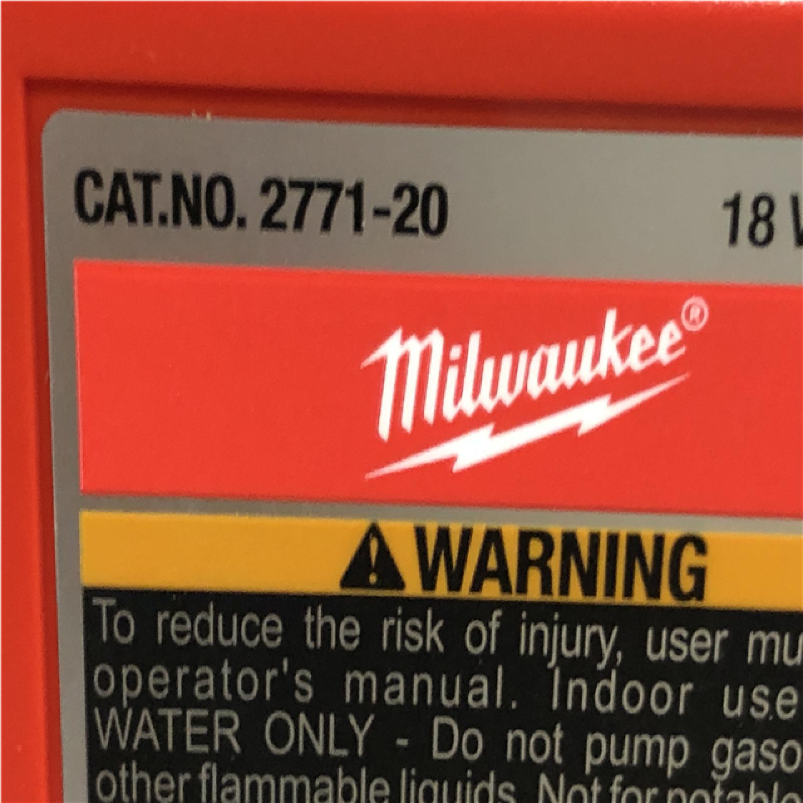 AS-IS Milwaukee 18-Volt 1/4 HP Lithium-Ion Cordless Transfer Pump (Tool Only)