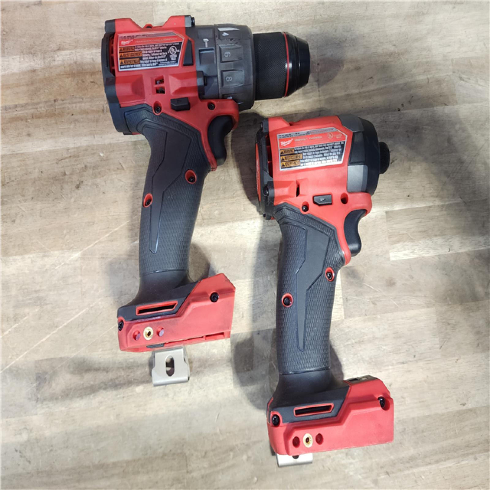 HOUSTON LOCATION - AS-IS MILWAUKEE FUEL 18V Lithium-Ion Brushless Cordless Hammer Drill and Impact Driver Combo Kit