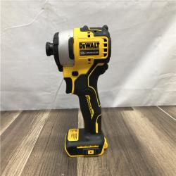 AS-IS DEWALT ATOMIC 20V MAX Cordless Brushless Compact 1/4 in. Impact Driver (Tool Only)