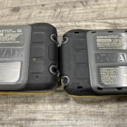 AS-IS DEWALT 20V XR Lithium-Ion Starter Pack with 8.0 Ah and 4.0 Ah Battery Packs and Charger