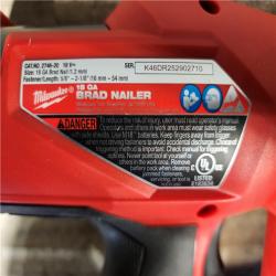 HOUSTON LOCATION - AS-IS (APPEARS LIKE NEW) Milwaukee M18 Fuel 18V Brushless 18-Gauge Brad Nailer 2746-20 (Bare Tool)