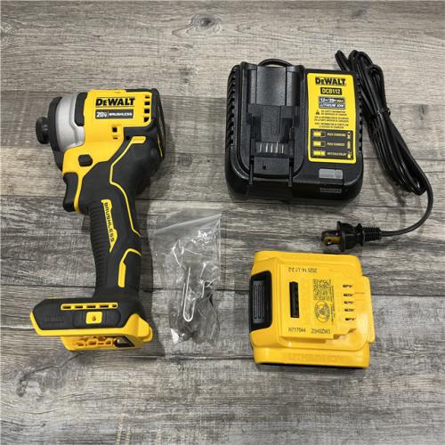AS-IS DEWALT Atomic 20V Max Lithium-Ion Brushless Cordless Compact 1/4 in. Impact Driver Kit