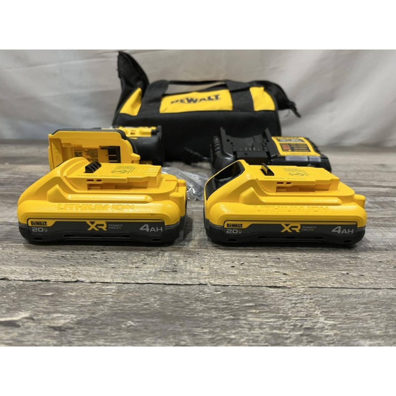 AS-IS DEWALT 20V XR Lithium-Ion Cordless Brushless 1/2 in. Drill/Driver Kit