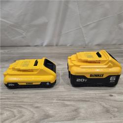 AS-IS DEWALT 20V MAX Lithium-Ion 6.0Ah and 4.0Ah Battery and Charger Starter Kit