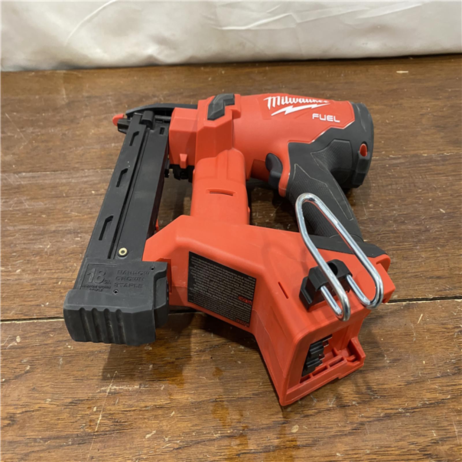 AS-IS M18 FUEL 18-Volt Lithium-Ion Brushless Cordless 18-Gauge 1/4 in. Narrow Crown Stapler (Tool-Only)