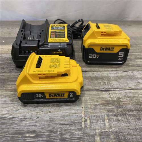 AS-IS DEWALT 20V MAX Lithium-Ion Battery Kit with 5.0Ah and 2.0Ah Battery and Charger