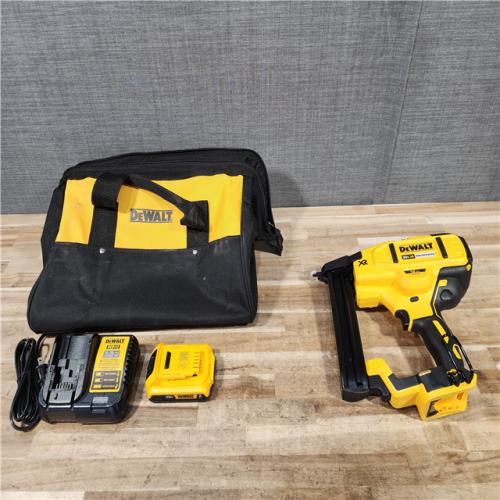 HOUSTON LOCATION - AS-IS DEWALT 20V MAX XR Lithium-Ion Cordless 18-Gauge Narrow Crown Stapler Kit