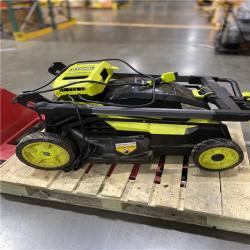 Dallas Location - As-Is RYOBI 80V HP Brushless Battery Cordless Electric 30 in. Multi-Blade Lawn Mower with Battery and Charger