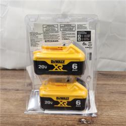 AS-IS DEWALT 20-Volt MAX XR Lithium-Ion Premium Battery Pack 6.0Ah (2-Pack)