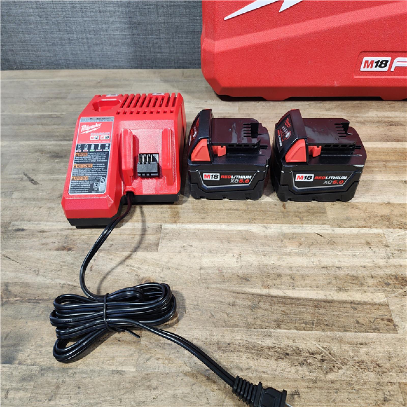 HOUSTON LOCATION - AS-IS (APPEARS LIKE NEW) Milwaukee FUEL 18V Lithium-Ion Brushless Cordless Hammer Drill and Impact Driver Combo Kit