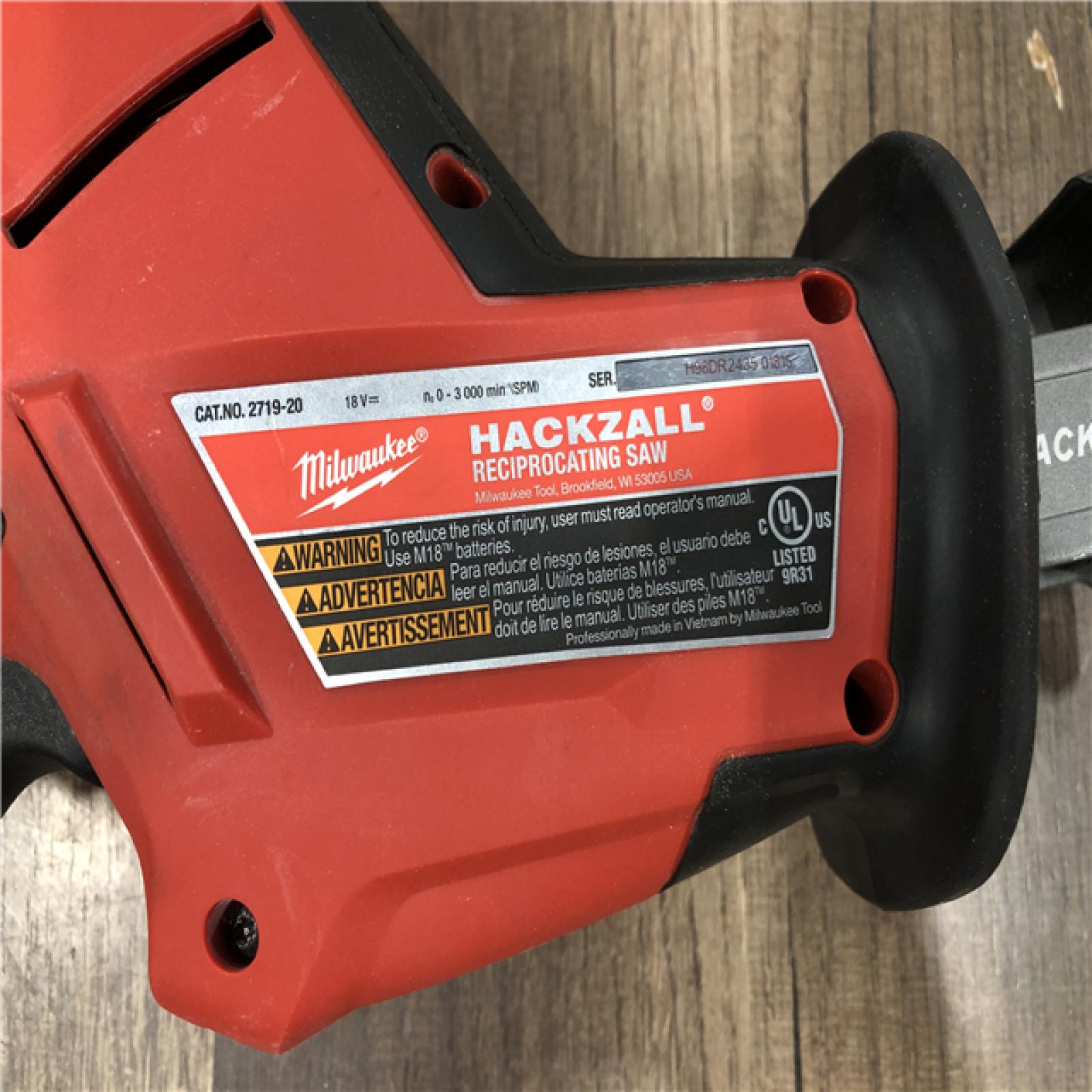 AS-IS Milwaukee FUEL 18V Lithium-Ion Brushless Cordless HACKZALL Reciprocating Saw (Tool-Only)