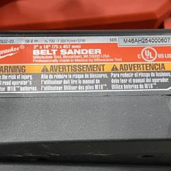 AS-IS Milwaukee FUEL 18-Volt Lithium-Ion Cordless Belt Sander (Tool-Only)