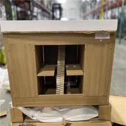 DALASL LOCATION- Glacier Bay Cargrove 48 in. Single Sink Oak Bath Vanity with White Resin Composite Top