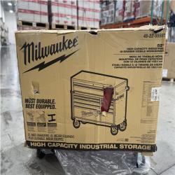 DALLAS LOCATION- AS-IS MILWAUKEE High Capacity 52 in. W x 22.1 in. D 12-Drawer Mobile Workbench Cabinet w/ Wood Top