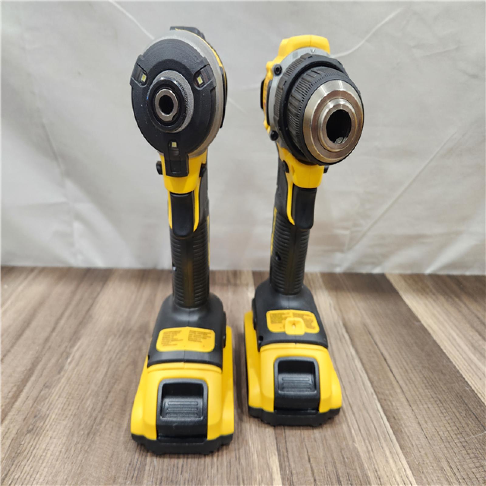 AS-IS-  DEWALT ATOMIC 20-Volt MAX Lithium-Ion Cordless Combo Kit (2-Tool) with (2) 2.0Ah Batteries  Charger and Bag