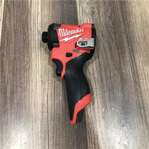 AS-IS Milwaukee FUEL 12V Lithium-Ion Brushless Cordless 1/4 in. Hex Impact Driver (Tool-Only)