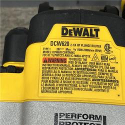 AS-IS DEWALT 20V MAX XR 2-1/4 Peak HP Brushless Cordless Plunge Router (Tool Only)