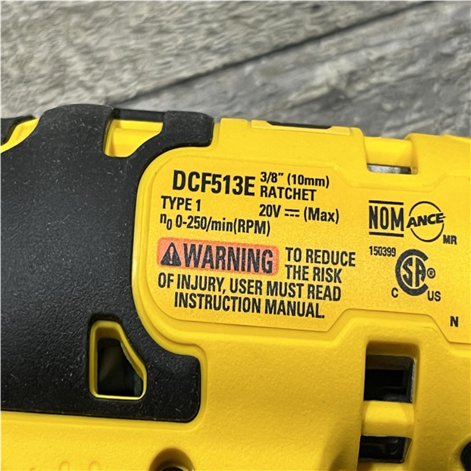 AS-IS DEWALT ATOMIC 20V MAX 3/8 in. Extended Reach Cordless Ratchet (Tool Only)