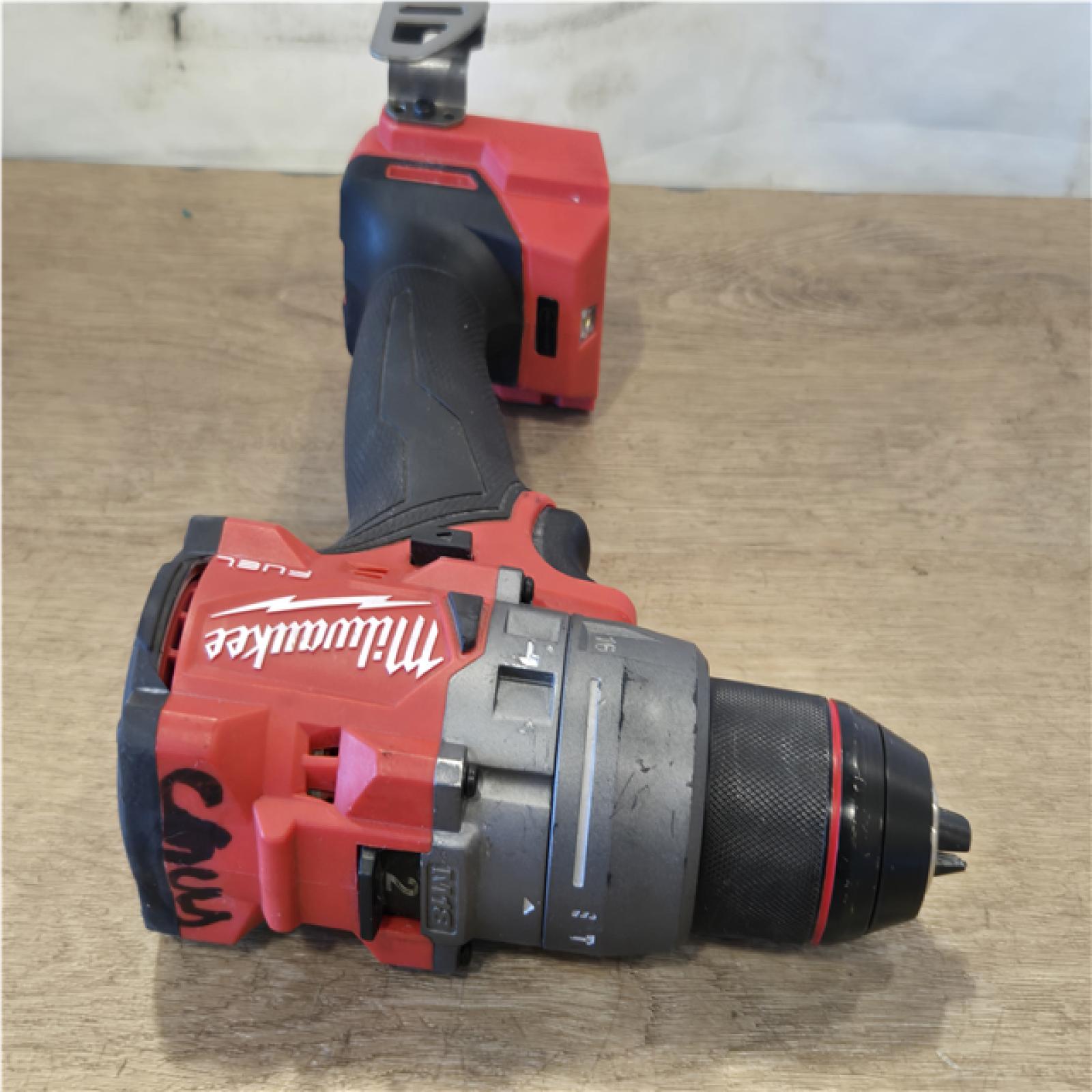 AS-IS Milwaukee FUEL 18V Lithium-Ion Brushless Cordless 1/2 in. Hammer Drill/Driver (Tool-Only)