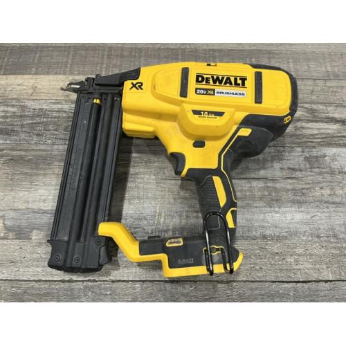 AS-IS DEWALT 20V MAX XR Lithium-Ion Electric Cordless 18-Gauge Brad Nailer (Tool Only)
