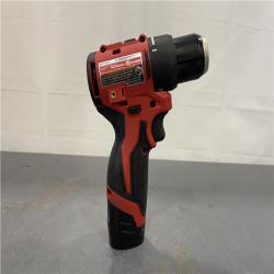 AS-IS - Milwaukee M12 12V 3/8 in. Brushless Cordless Drill/Driver Tool Kit