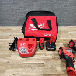 HOUSTON LOCATION - AS - IS Milwaukee FUEL 12-Volt Lithium-Ion Brushless Cordless Hammer Drill and Impact Driver Combo Kit