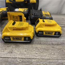 AS-IS DEWALT ATOMIC 20-Volt MAX Lithium-Ion Cordless Combo Kit