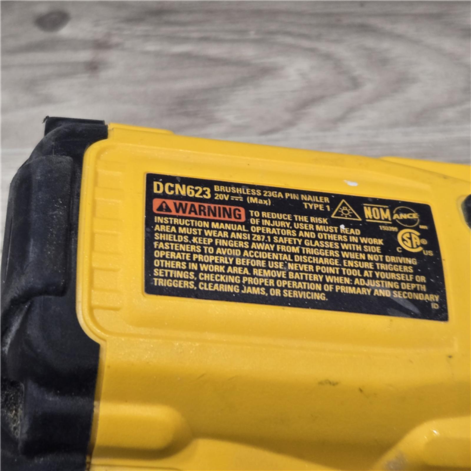 AS-IS DeWalt DCN623D1 20V MAX Atomic Compact Cordless Pin Nailer Kit