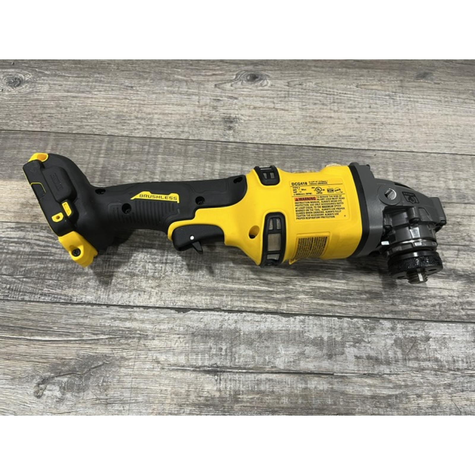 AS-IS DEWALT FLEXVOLT 60V MAX Cordless Brushless 4.5 in. to 6 in. Small Angle Grinder with Kickback Brake (Tool Only)