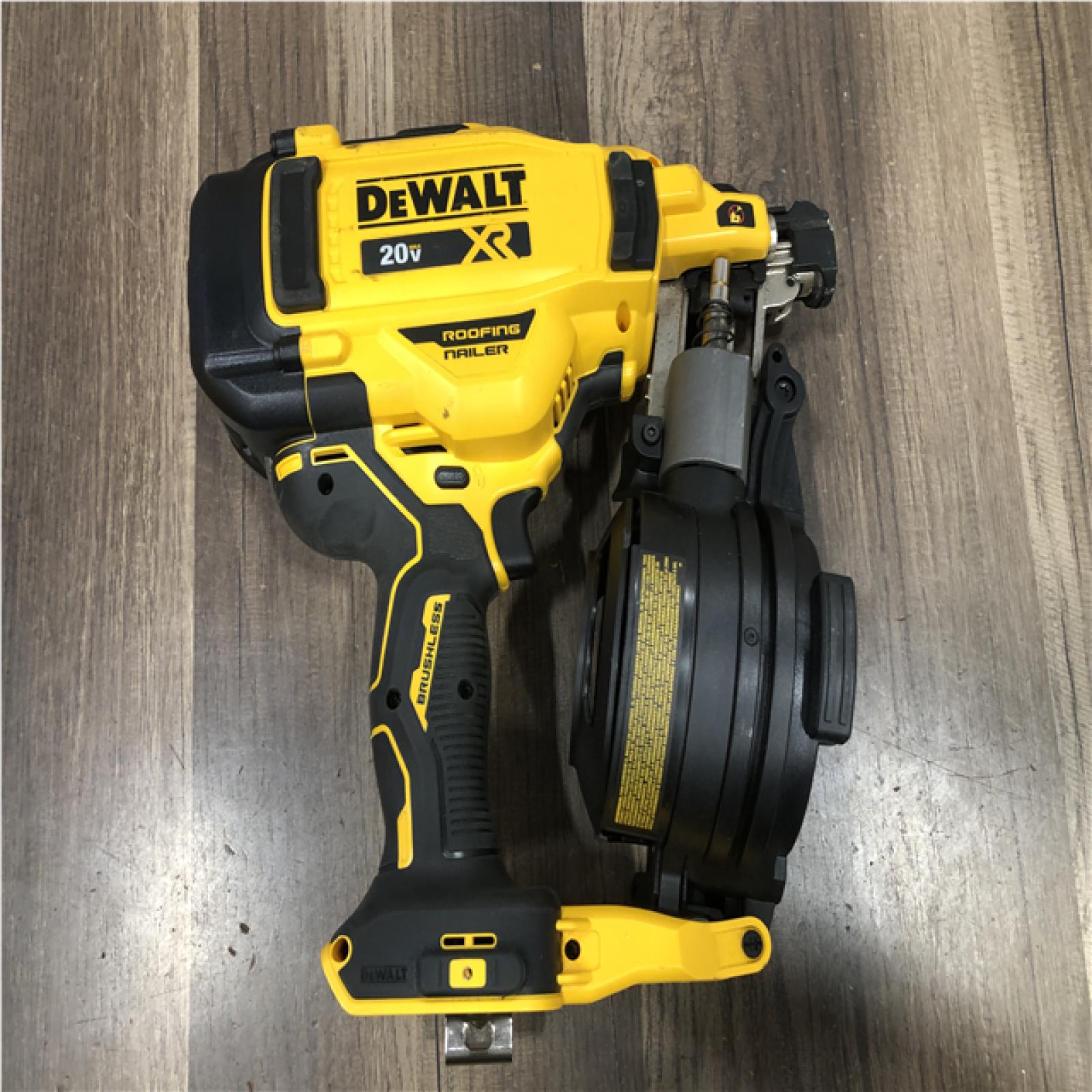AS-IS DEWALT 20V MAX 15-Degree Electric Cordless Roofing Nailer (Tool Only)