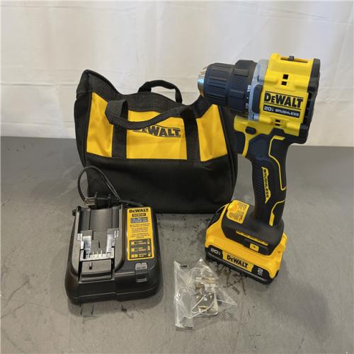 AS-IS - DEWALT ATOMIC COMPACT SERIES 20V MAX* Brushless Cordless 1/2 Drill/Driver Kit